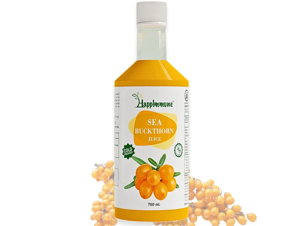 Sea Buckthorn Juice, 700ml, No Added Sugar, No Added Flavour, Rich in Omega-3, 6, 7 & 9