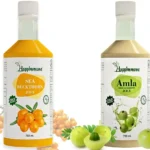 sea buckthorn and amla, no added sugar or flavour, cold pressed