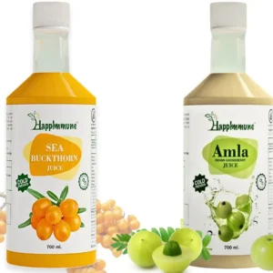 sea buckthorn and amla, no added sugar or flavour, cold pressed